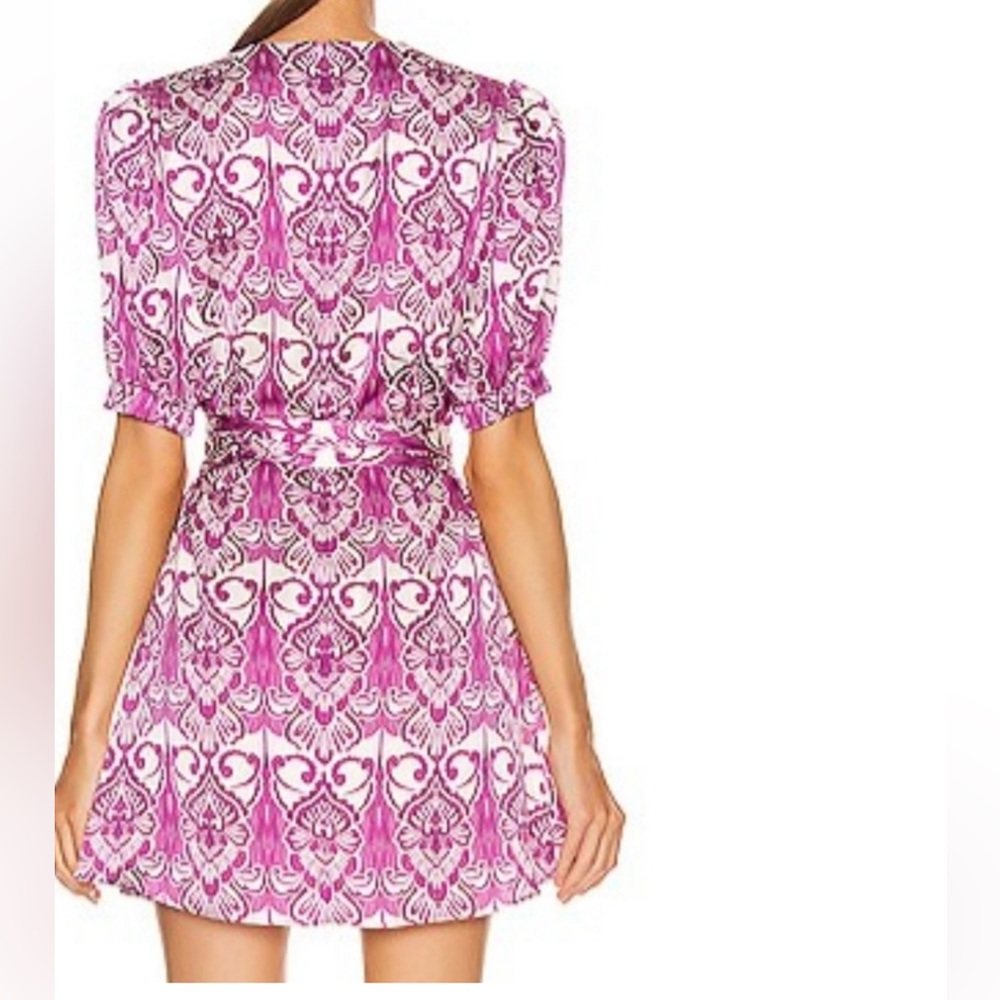 Alexis Bardot Dress in Mulberry Palm Size Med - Picture 6 of 6